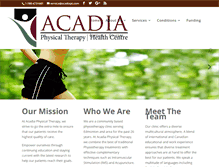 Tablet Screenshot of acadiapt.com